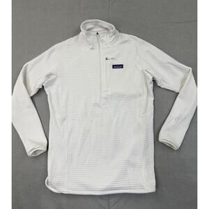 Patagonia R1 Womens 1/2 Zip Fleece Waffle Grid Pullover Jacket Size Lg Hike